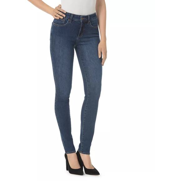 NYDJ Alina Legging Jeans High Rise Slimming Skinny Fit Blue Denim Womens Size 14 - Picture 1 of 9